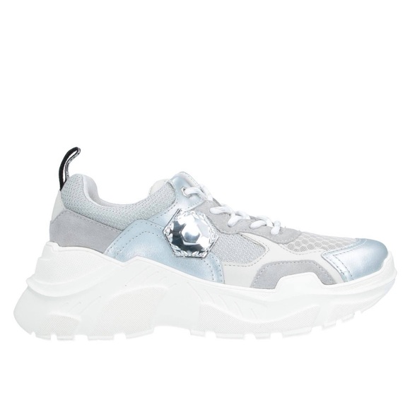 Moa Master of Arts Women Light Grey/Silver Sneakers 7.5/38 Mint - Picture 3 of 12